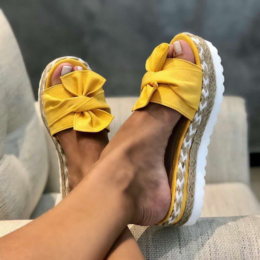 Sandales d'été femme nœud