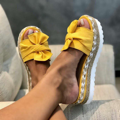 Sandales d'été femme nœud