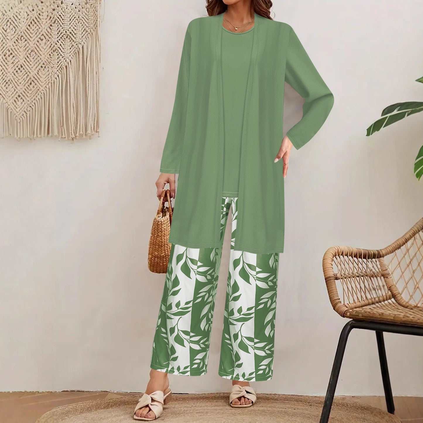 Casual Coat Vest Pants Three-piece Suit