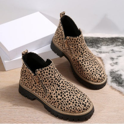 Bottines modernes à fermeture zippée – confort et style au quotidien