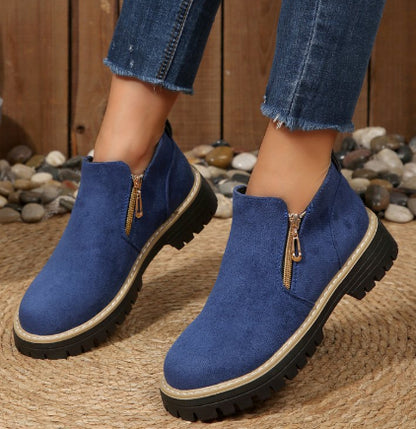 Bottines modernes à fermeture zippée – confort et style au quotidien
